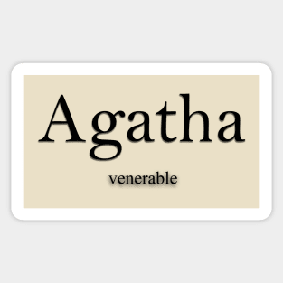 Agatha Name meaning Sticker
